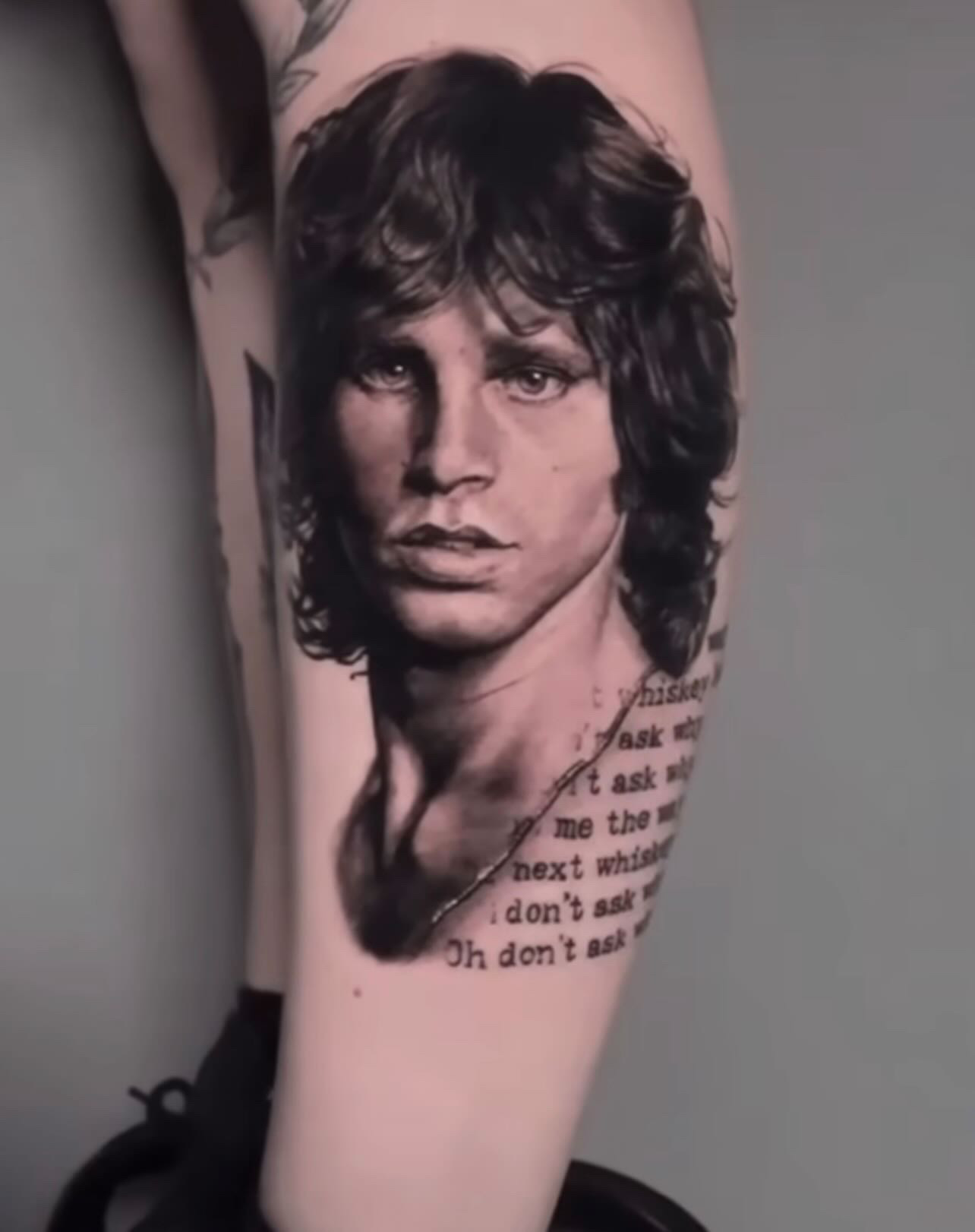 Jim Morrison portrait realism